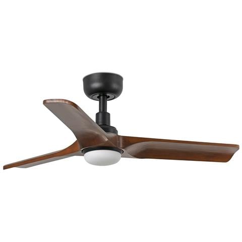 Heywood S Led Ventilatore Nero/legno Scuro Dc - Foto 1