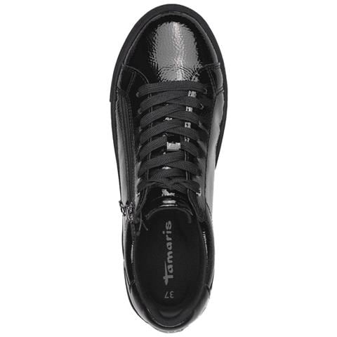 Sneaker Low Black Patent Sneakers Sintetico E Tessile Scarpe Donna Nero Eu 38, 1-23313-41 018 - Foto 3