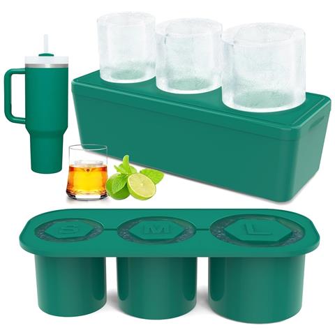 Stampo In Silicone Per Cubetti Di Ghiaccio Per Tazze Stanley - 3 Taglie Uniche - Foto 1