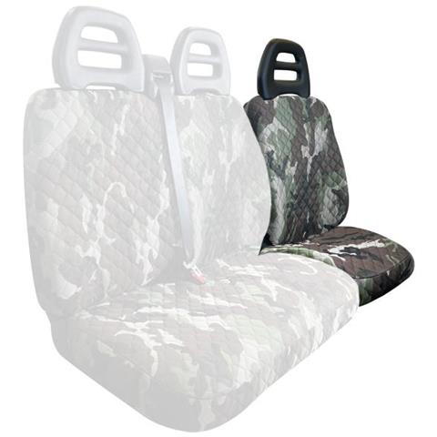 Coprisedile Lato Guida Per Furgoni Tg. Sp24/sp25 Tess. Poliestere Trapuntato Mimetic - Foto 1