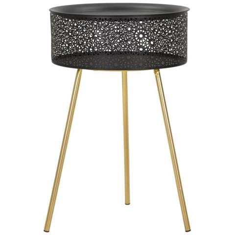 Tavolino Mf521 - Nero - Metallo - 40x40x65 Cm - Foto 1