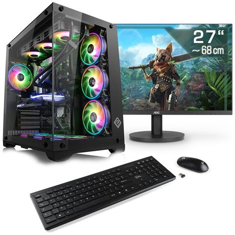 Pc Gaming M12000h / Intel Core Ultra 7 265kf 8x 3900 Mhz / Geforce Rtx 5070 Ti / 32 Gb Ddr5 Ram / M.2 Ssd 2 Tb / Windows 11 Home / 27 Pollici Wqhd Con Tastiera E Mouse - Foto 6