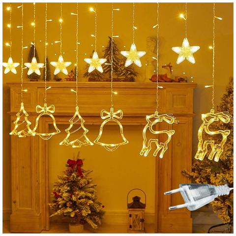 Catena Luminosa Led Natale Ghirlanda Natalizia 8 Modalità 3,5m - Foto 1