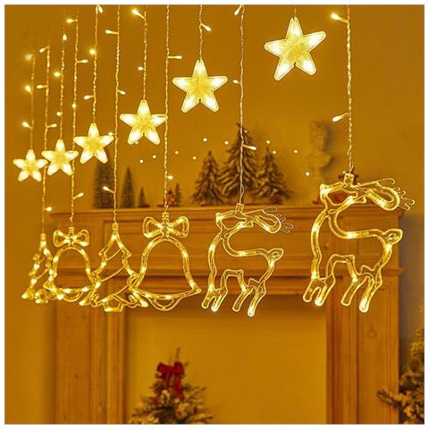 Catena Luminosa Led Natale Ghirlanda Natalizia 8 Modalità 3,5m - Foto 4