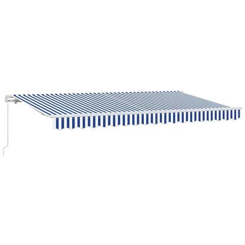 Tenda Retrattile Blu e Bianco 400 x 200 cm - Foto 1