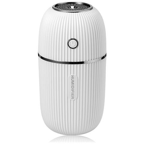 Mini Umidificatore Portatile Usb: Purificatore D'aria Da Tavolo E Auto Con Luce Notturna White - Foto 1