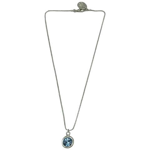 Collana Con Ciondolo In Cristallo Blu Sw - Foto 1