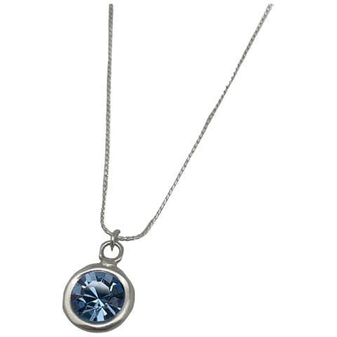 Collana Con Ciondolo In Cristallo Blu Sw - Foto 4