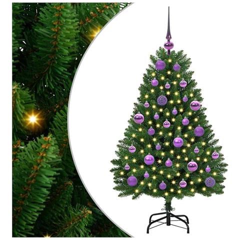 Albero di Natale artificiale Verde 120 cm PVC e Metallo - Foto 1