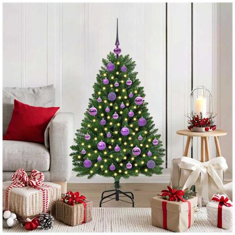 Albero di Natale artificiale Verde 120 cm PVC e Metallo - Foto 2