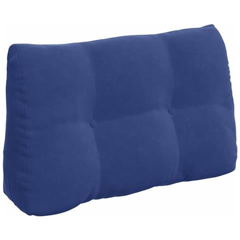 Cuscino per Schiena Blu Polizia 80 x 24 x 50 cm Velluto - Foto 1