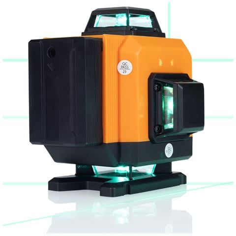 Livella Laser Orange Tiger Rot16l - 16 Linee 3d | Autolivellante, Ip54, 360° | Set Con Treppiede 43-120cm E Occhiali Protettivi - Foto 2