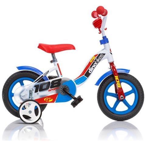Bici Da Bambino Misura 10'' Art. 108l-0506 Bicicletta Bimbo Modello 108 Sport Senza Freni - Foto 1