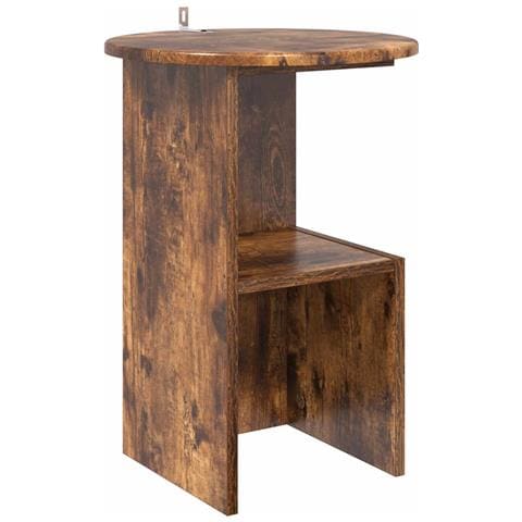 Tavolo laterale Rovere Fumo Ø 39,5 x 55 cm Legno ingegnerizzato - Foto 1