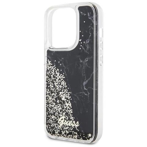 Guess Guhcp14llcsgsgk Custodia Per Iphone 14 Pro 6,1 Nera /nera Effetto Liquid Glitter Marble - Foto 2
