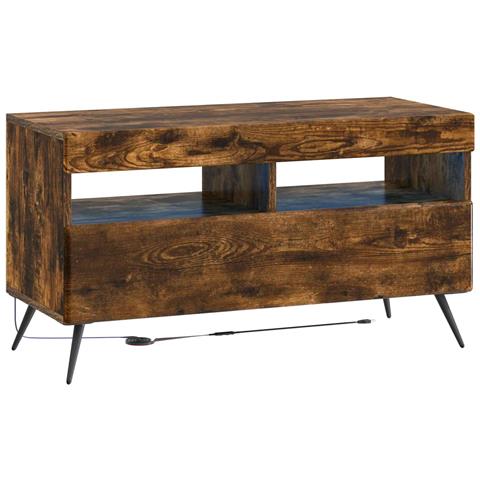 Mobile TV LED Rovere Fumo Legno ingegnerizzato - Foto 1
