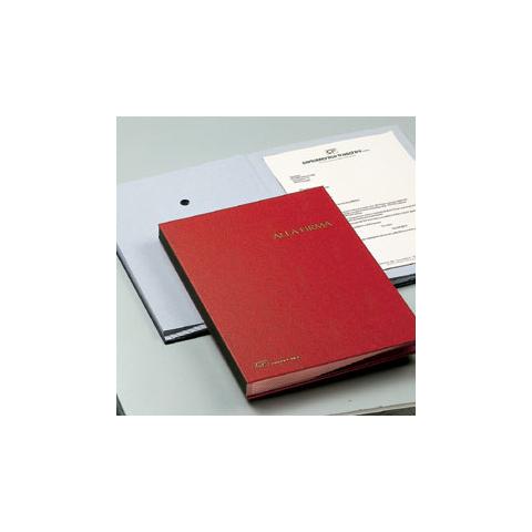 libro firma 18 pagine 24x34cm rosso 618-a - Foto 1