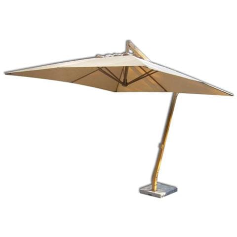 Ombrellone quadrato a sbraccio finitura in legno mod. Alicante 300x300 cm - Foto 2