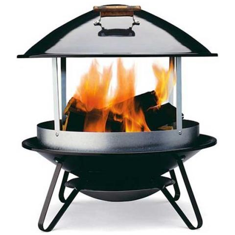 Caminetto da Giardino a Carbone Colore Nero - Foto 2