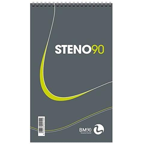 confezione da 5 pezzi - blocco spiralato steno90 130x225mm 90gr 60fg - Foto 1