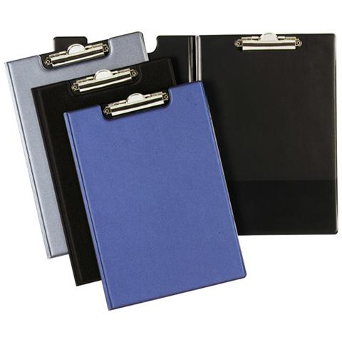 Portablocco A4 Copertina Molla Ferma-fogli Banda Laterale Nero - Foto 2