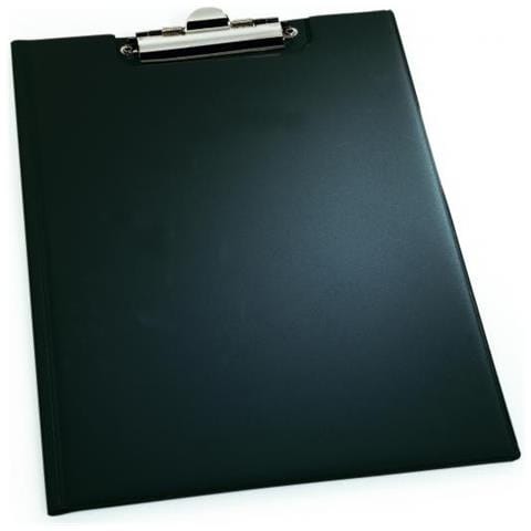 Portablocco A4 Copertina Molla Ferma-fogli Banda Laterale Nero - Foto 1