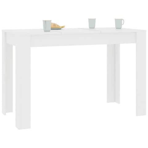 Tavolo da Pranzo Bianco 120x60x76 cm in Legno Multistrato - Foto 2