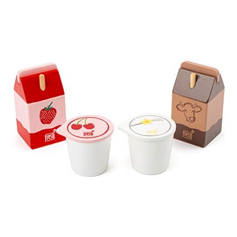 Piccolo Piede-11440 Set Di Prodotti Lattiero-caseari Freshin Legnoruolonegozio Di Accessori E Cucina Bambini Per Giocattolimulticolore11440 - Foto 1