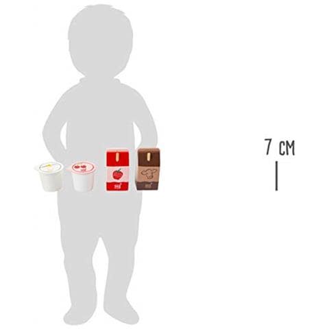 Piccolo Piede-11440 Set Di Prodotti Lattiero-caseari Freshin Legnoruolonegozio Di Accessori E Cucina Bambini Per Giocattolimulticolore11440 - Foto 4