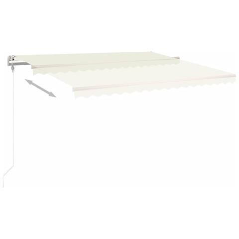Tenda da Sole Retrattile Automatica 400x350 cm Crema - Foto 2