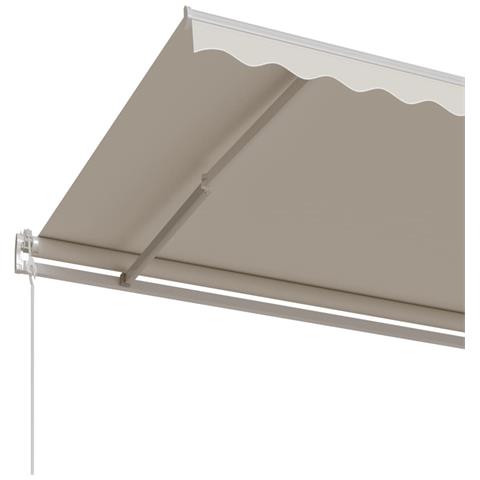 Tenda da Sole Retrattile Automatica 400x350 cm Crema - Foto 8