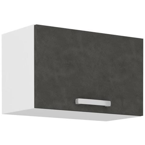 Mobile Cappa Con Anta Basculante - Grigio Opaco - L 60 X 31,6 X H 36 Cm - Lassen - Foto 2