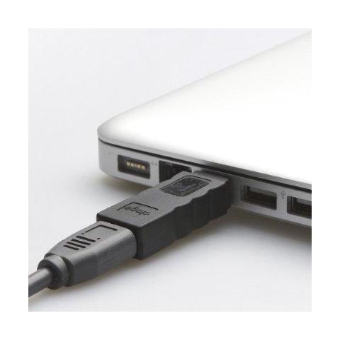 EL-FW-Adap-FBA, FireWire 400, FireWire 800, Maschio / femmina, Nero - Foto 1