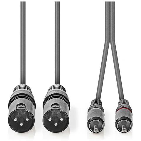 COTH15210GY30 cavo audio 3 m 2 x XLR (3-pin) 2 x RCA Grigio - Foto 2