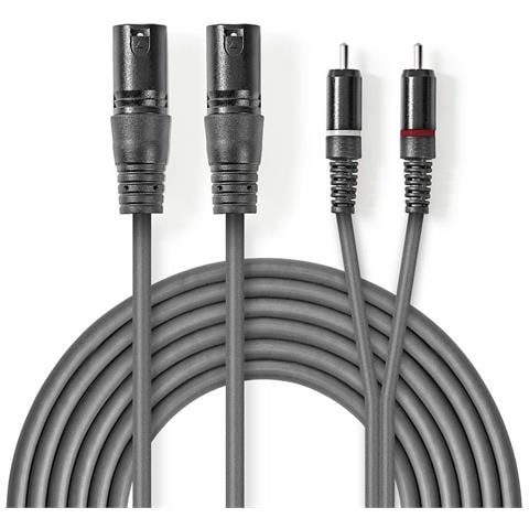 COTH15210GY30 cavo audio 3 m 2 x XLR (3-pin) 2 x RCA Grigio - Foto 1