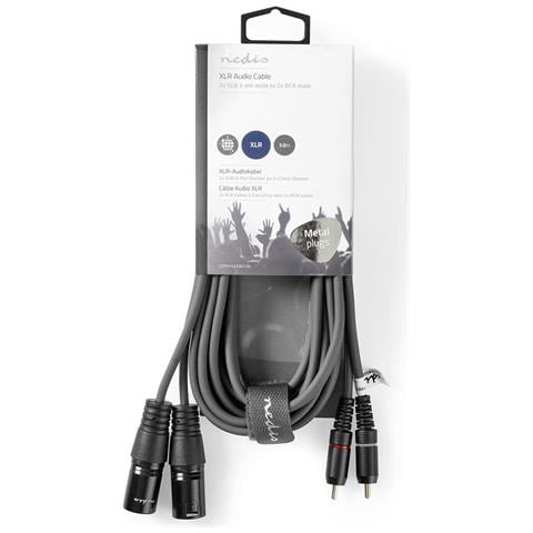 COTH15210GY30 cavo audio 3 m 2 x XLR (3-pin) 2 x RCA Grigio - Foto 3