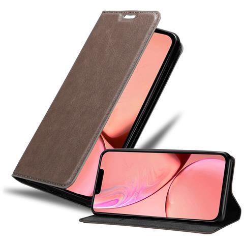 Custodia Compatibile Con Apple Iphone 13 Mini In Bruno Caffè - Coperchio Protettiva Con Chiusura Magnetica, Funzione Stand E Tasca Per Le Carte - Foto 1