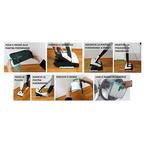 Set 4 Panni Pulilava Folletto Sp600 Sp600s Sp7s Soft Universali Compatibili - Foto 3