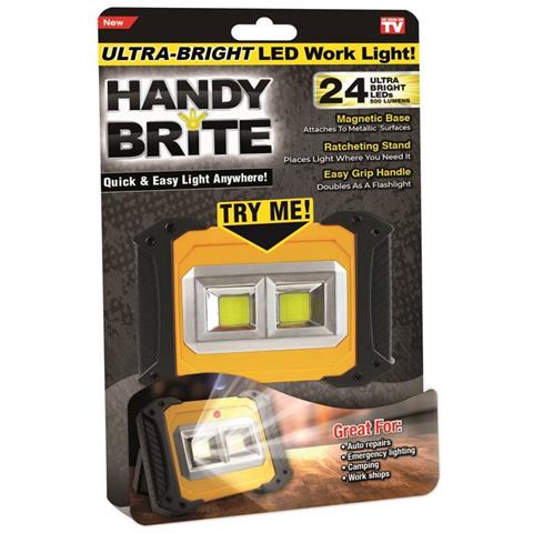 Handy Brite - Faretto Led Ricaricabile A 4 Posizioni 3x Aa 500 Lm Per Campeggio, Edilizia, Garage, Officina - Foto 1