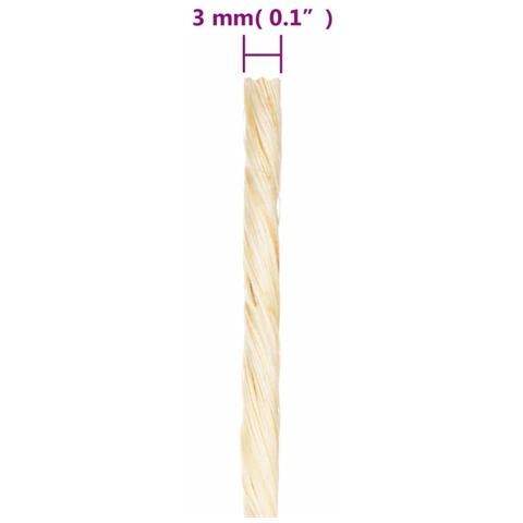 Corda in Sisal 100% 3 mm 1000 m - Foto 2