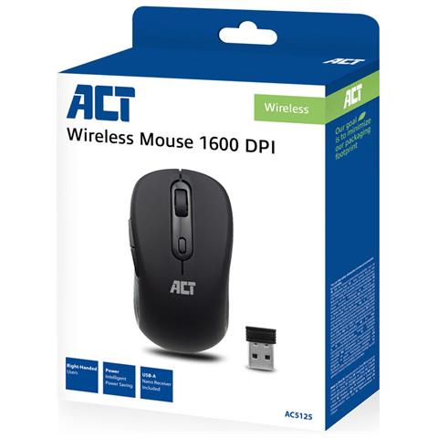 AC5125 mouse Ufficio Mano destra RF Wireless Ottico 1600 DPI - Foto 2