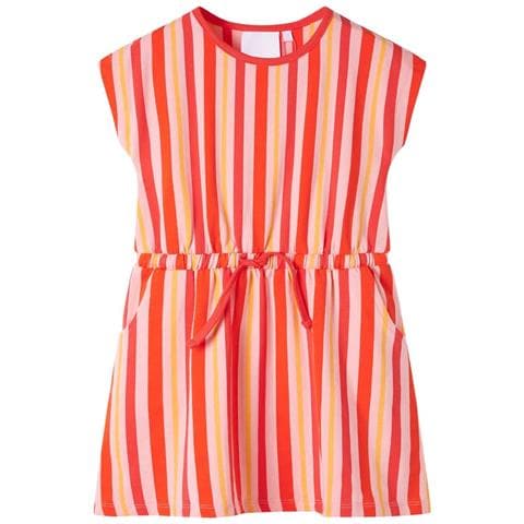 Abito Per Bambine Con Coulisse Rosa E Rosso 104 - Foto 1