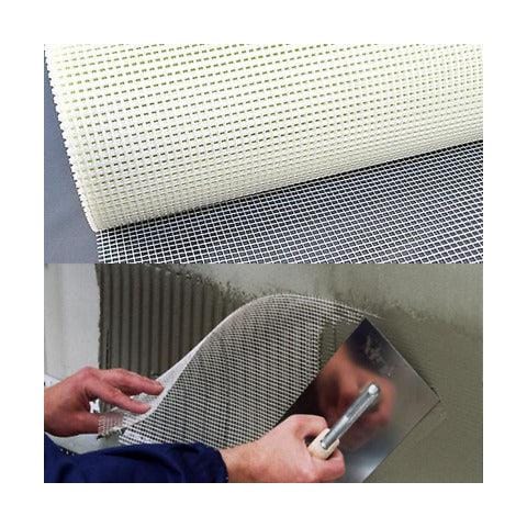 Rete Per Intonaco Uso Interno Leggera In Fibra Di Vetro Con Maglie 4x5mm Rotolo 50mt Brixo - Foto 2