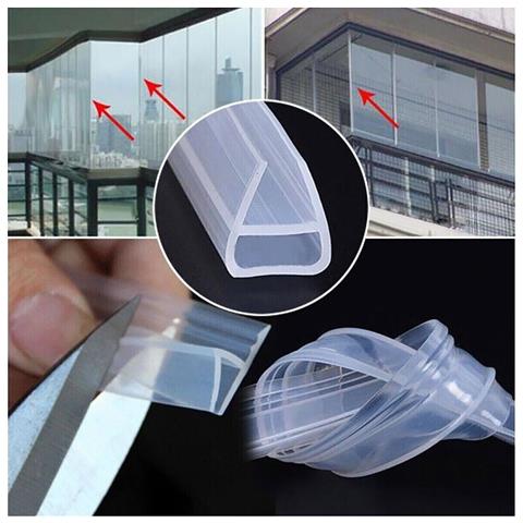 Guarnizione Box Doccia Profilo A Ricambio Silicone Trasparente 6mm 2mt 74230 - Foto 2