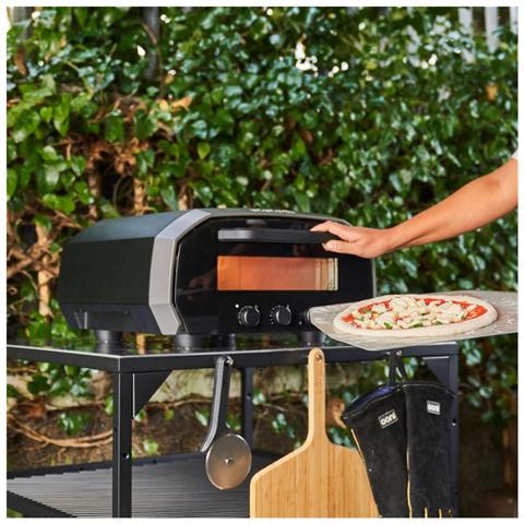 Forno per Pizza UU-P12B00 Portatile per Esterno Temperatura Aggiunta 450°C Colore Nero - Foto 6