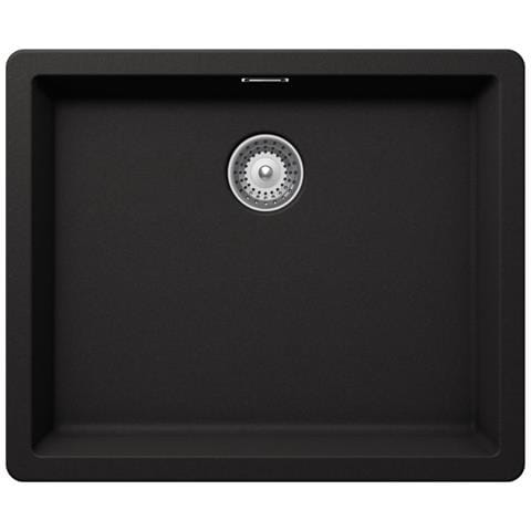 VASCHE BROOKLYN N100LU NERO ASSOLUTO 13 Lavello montato su piano Rettangolare - Foto 1