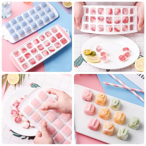 Set Di 4 Stampo In Silicone Per Cubetti Di Ghiaccio A Forma Di Cuori E Numeri - Foto 7