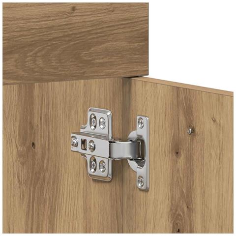 Mobile Lavabo Bagno Rovere Artigianale 60x38,5x46 cm Truciolato - Foto 2