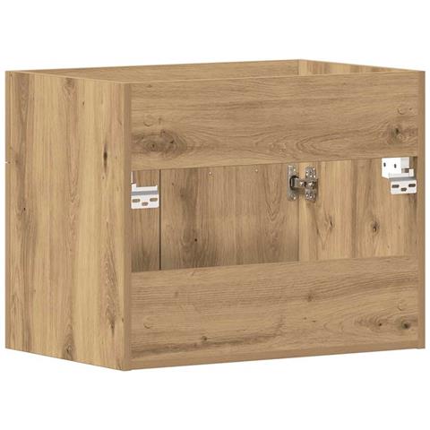 Mobile Lavabo Bagno Rovere Artigianale 60x38,5x46 cm Truciolato - Foto 9