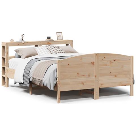 Letto Senza Materasso 120x200 Cm In Legno Massello Di Pino - Foto 2